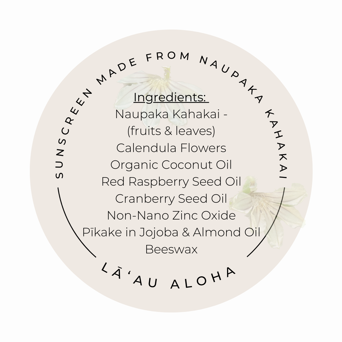 Naupaka Sunscreen - Pīkake